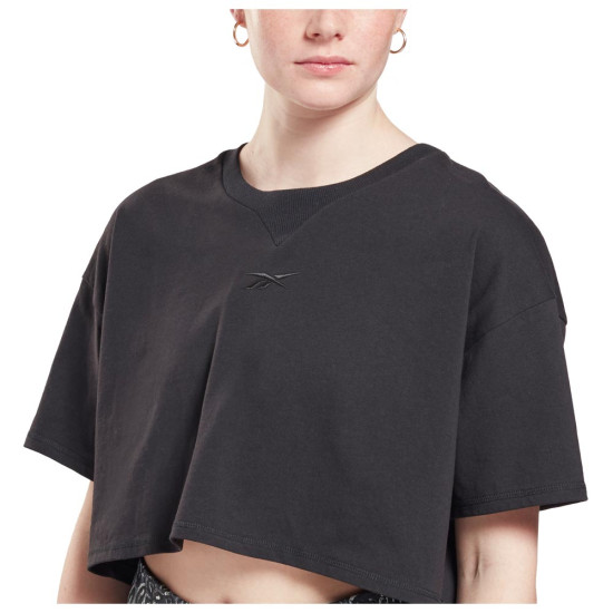 Reebok Γυναικεία κοντομάνικη μπλούζα Studio Cropped Reebok Γυναικεία κοντομάνικη μπλούζα Studio Cropped